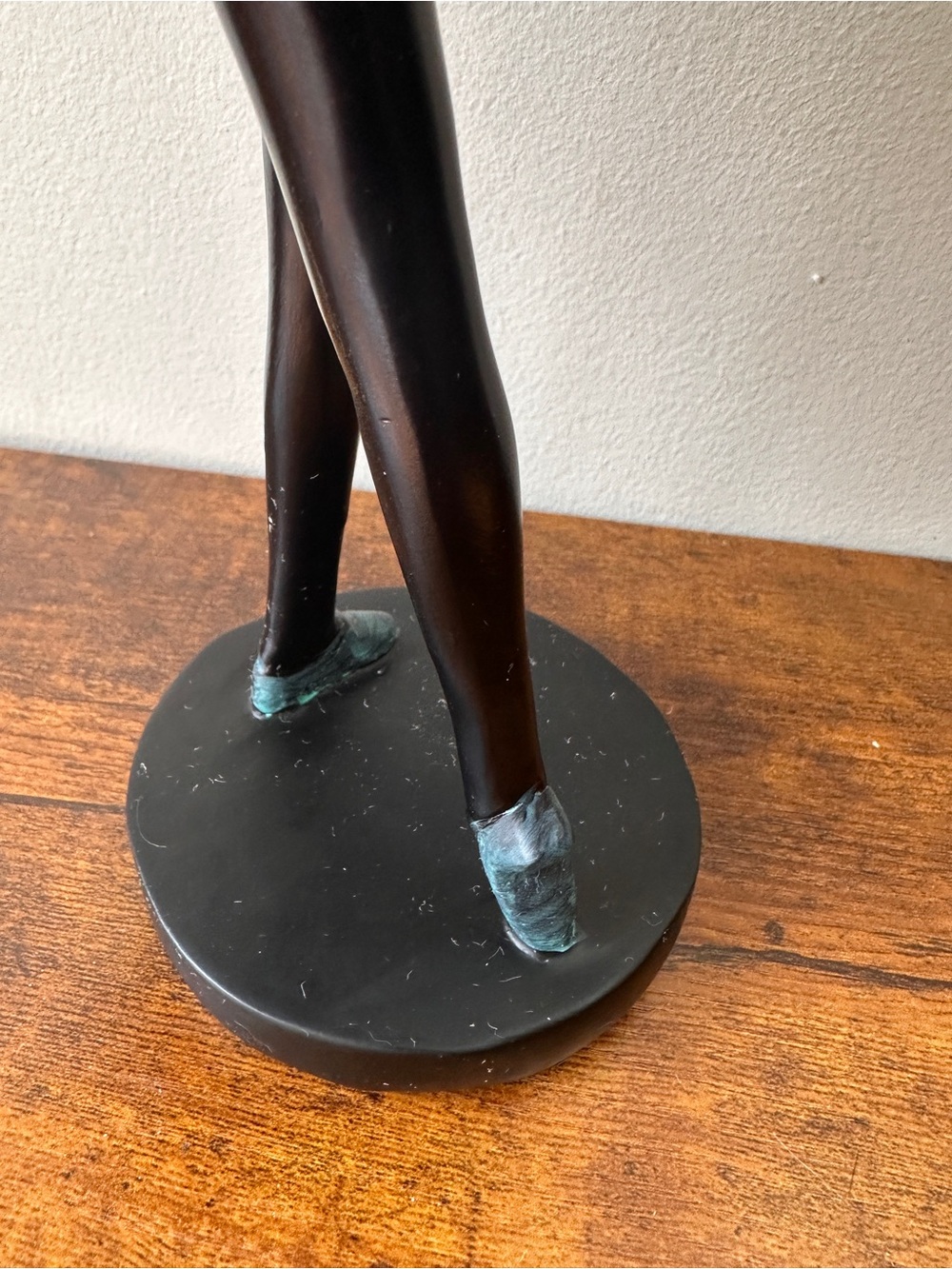 Bronze-Tone Ballerina Statue Decorative Figurine - Elegant Home Art - Picture 10 of 10
